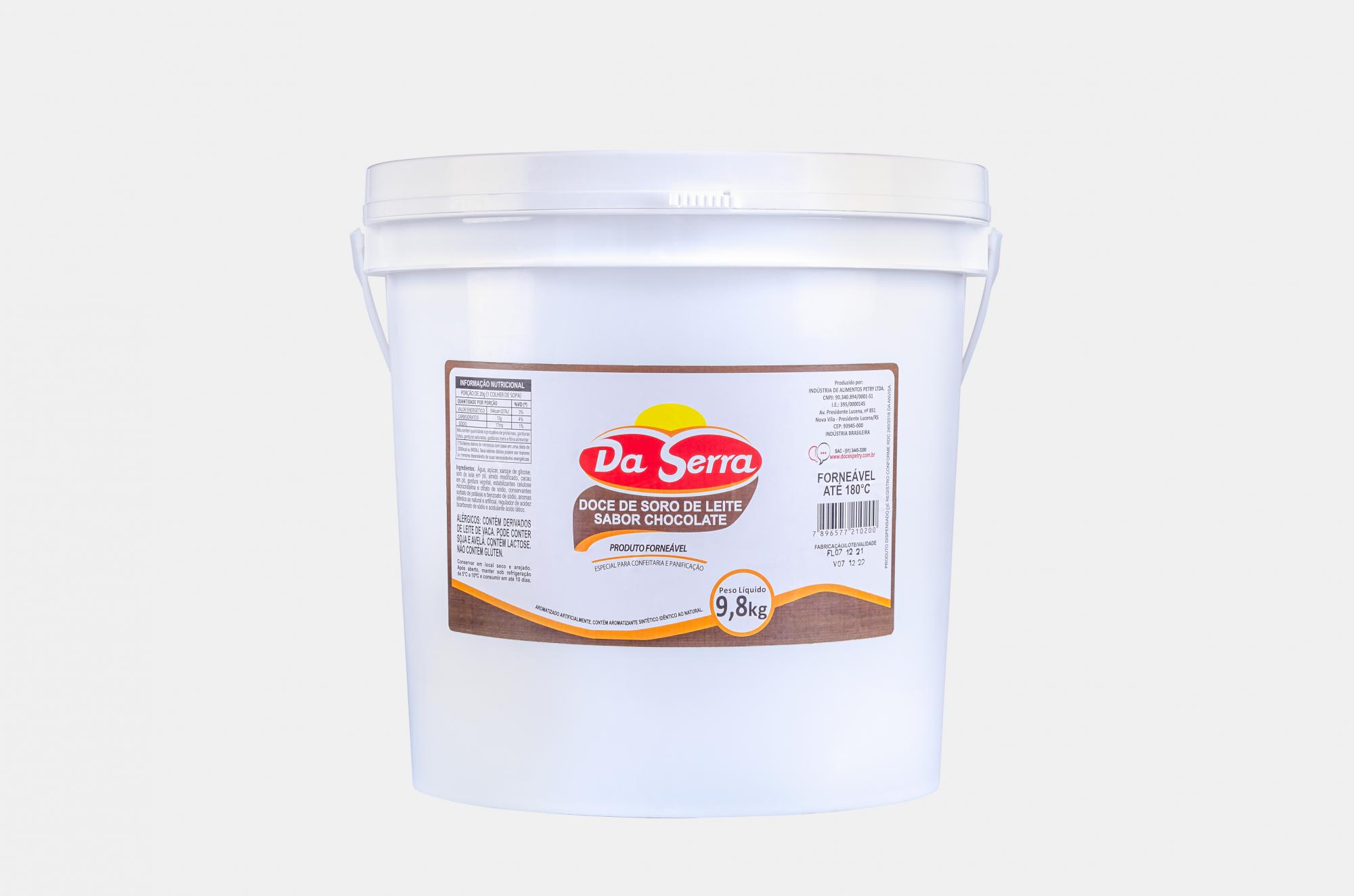 Doce com soro sabor chocolate forneável Da Serra 9,8KG