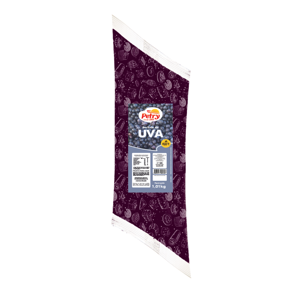 Recheio Forneável Petry sabor Uva 1,001kg