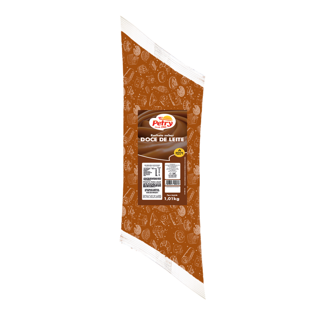 Recheio sabor doce de leite Petry 1,01kg Forneável