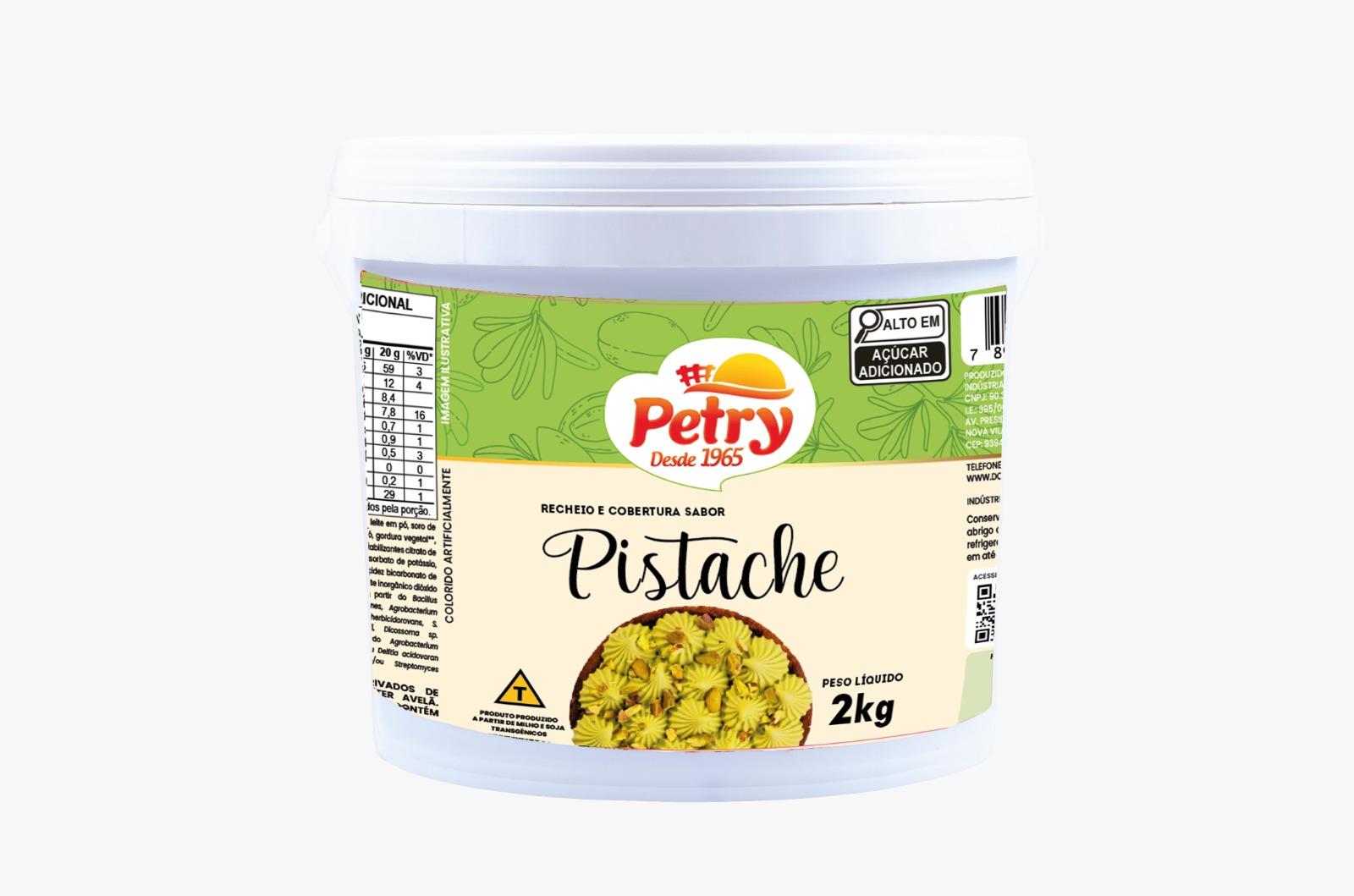 Recheio e Cobertura Sabor Pistache Petry 2kg