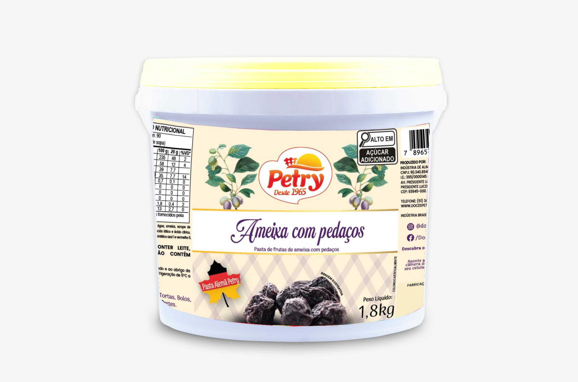 Pasta de Frutas de Ameixa com Pedaços Petry 1,8kg