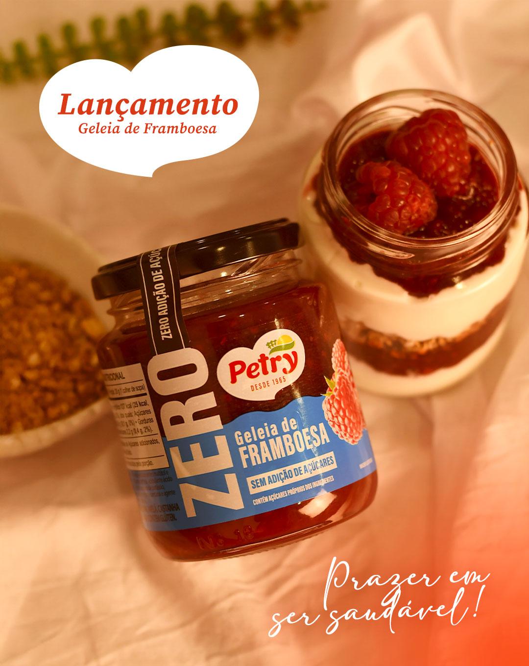 iLeveza e sabor: conheça a nova Geleia de Framboesa Zero Petry