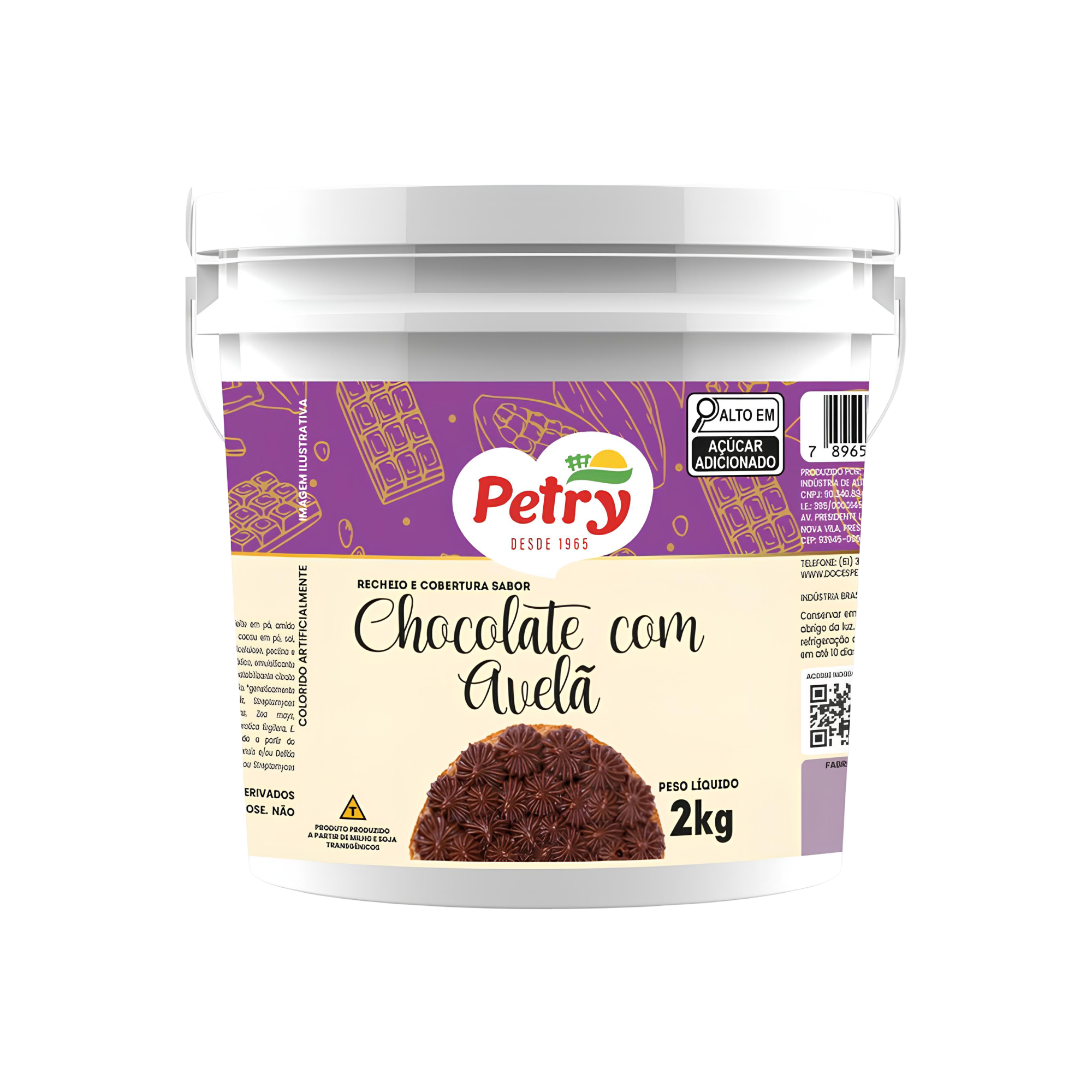 Recheio e Cobertura Sabor Chocolate com Avelã