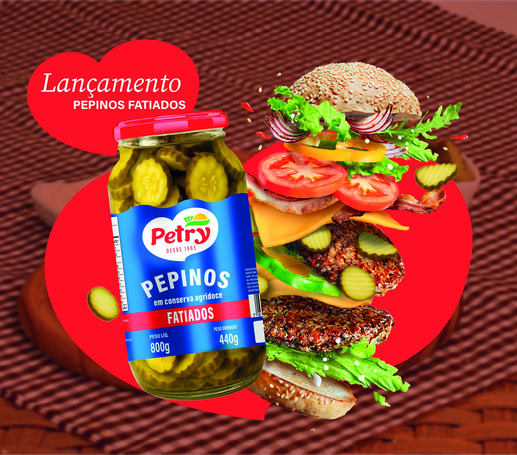 imagem de Pepinos em Conserva Agridoce Fatiado Petry 440g