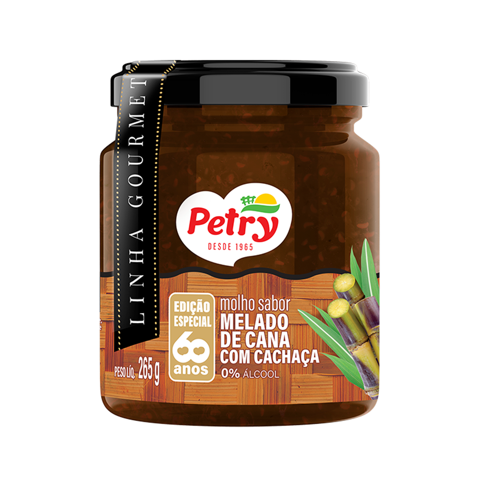 Molho Melado de Cana com Cachaça Petry 265g