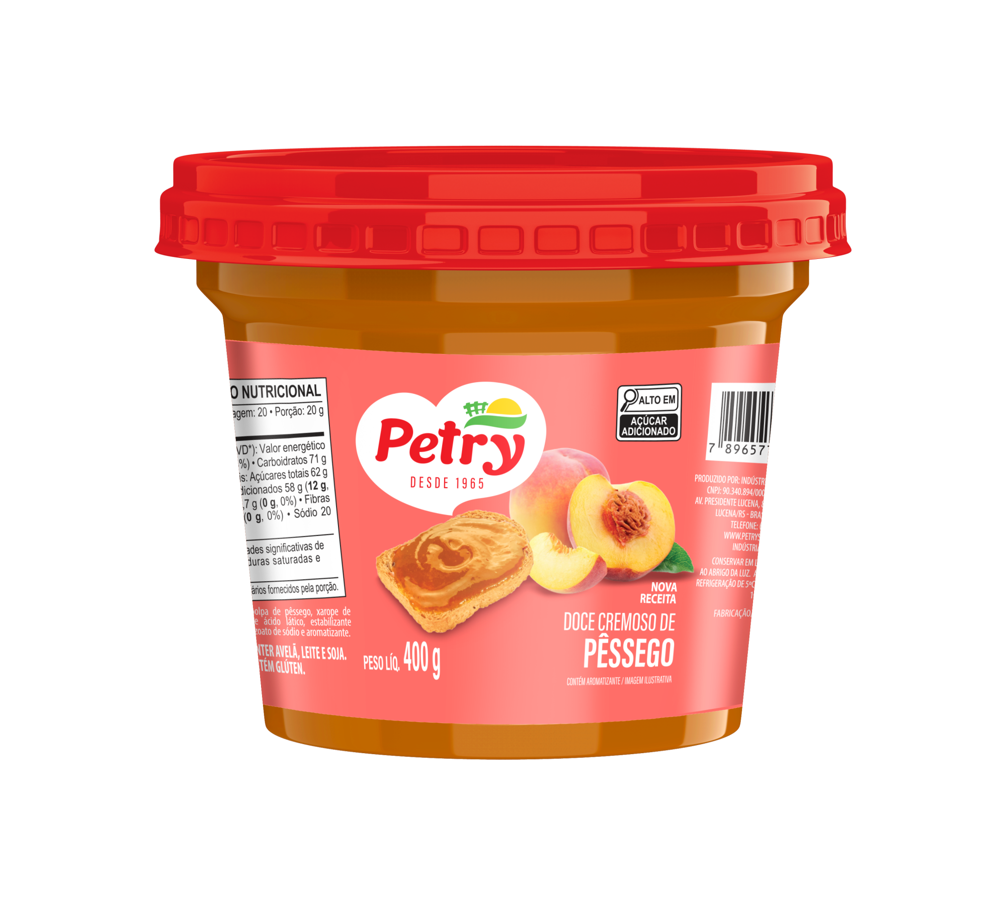 Doce de pêssego Petry 400g