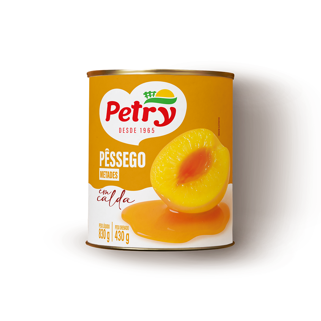 Pêssego em Calda Metades 430g Petry
