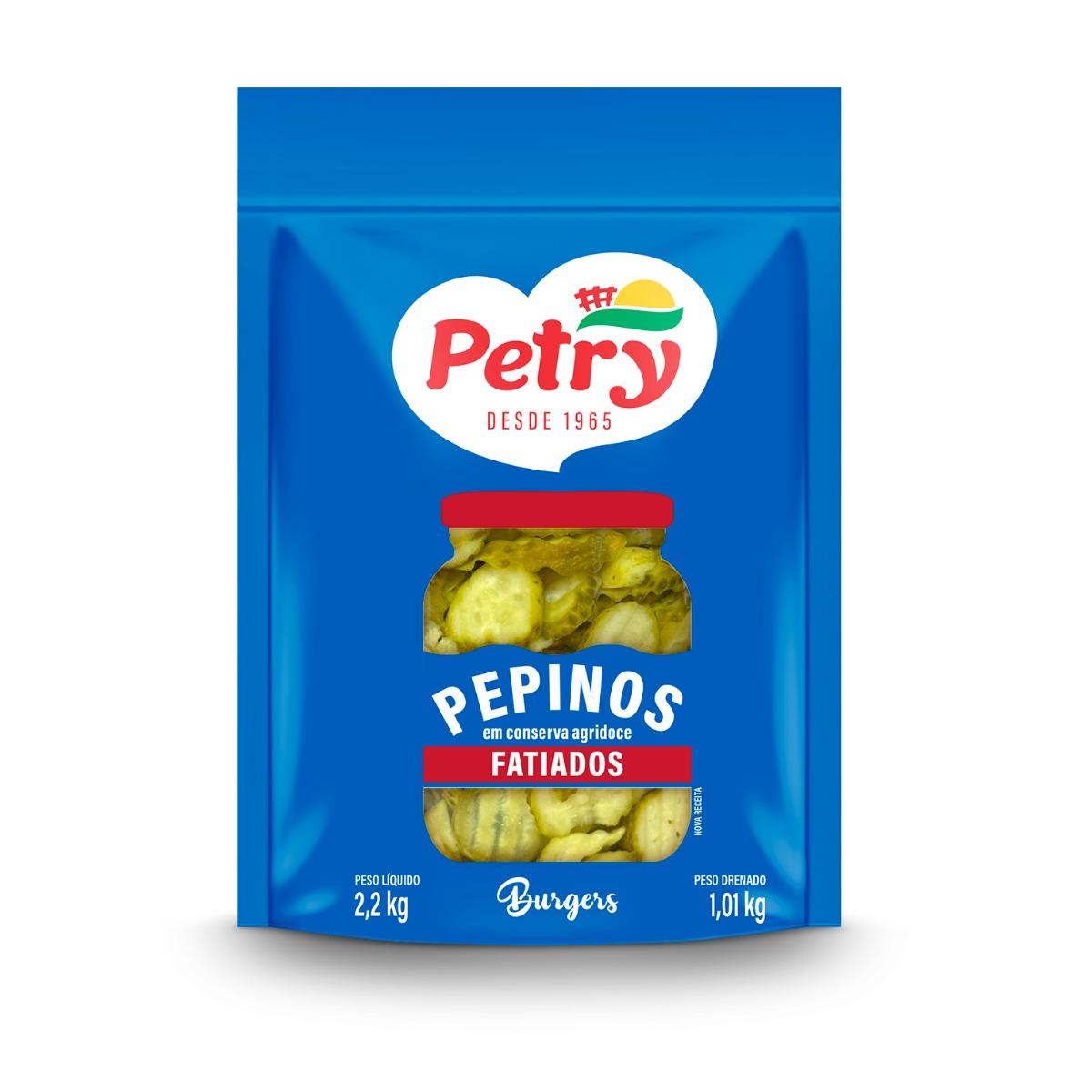 imagem de Pepinos Fatiados Agridoce Pouch Petry 1,01kg