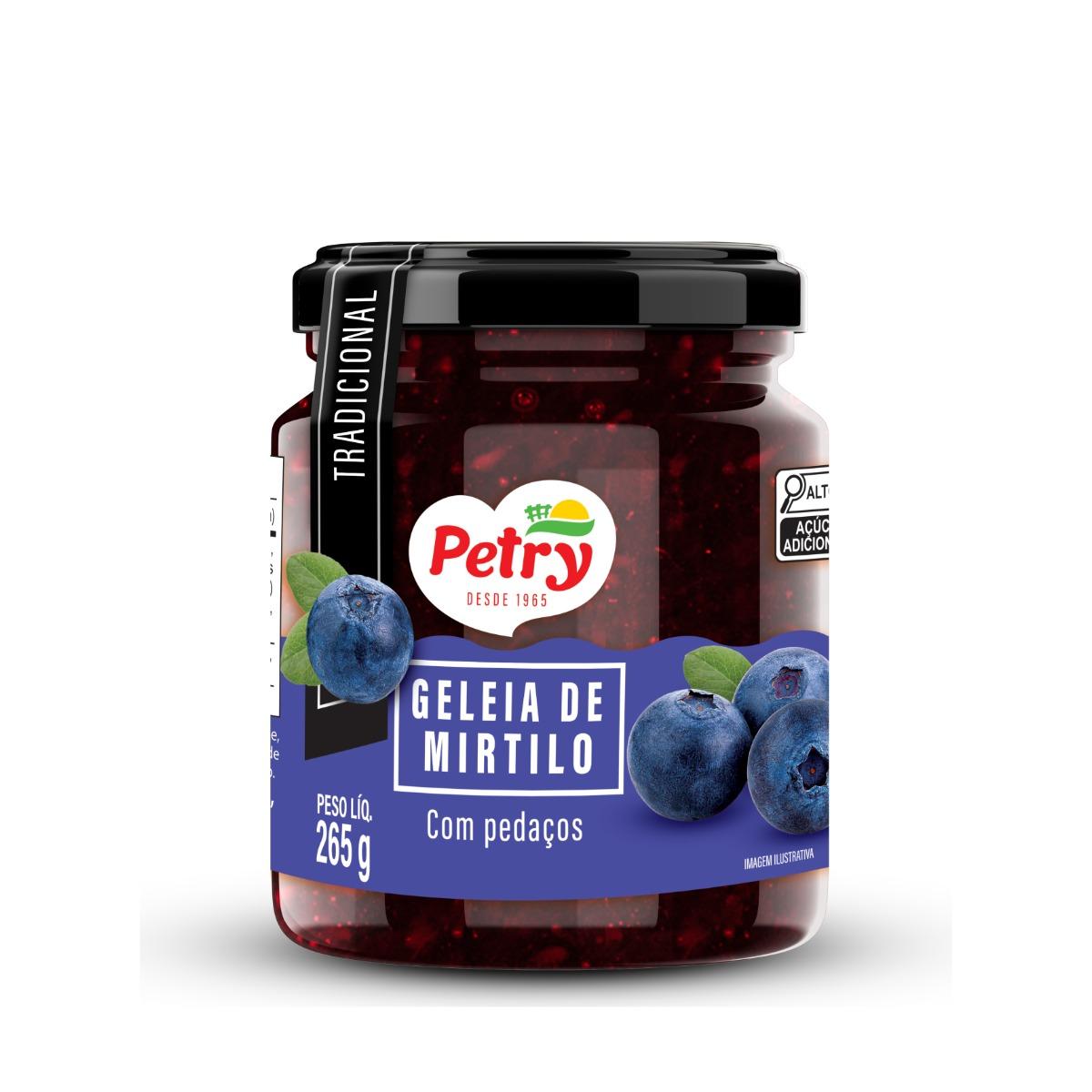 Geleia de Mirtilo com Pedaços Petry 265g