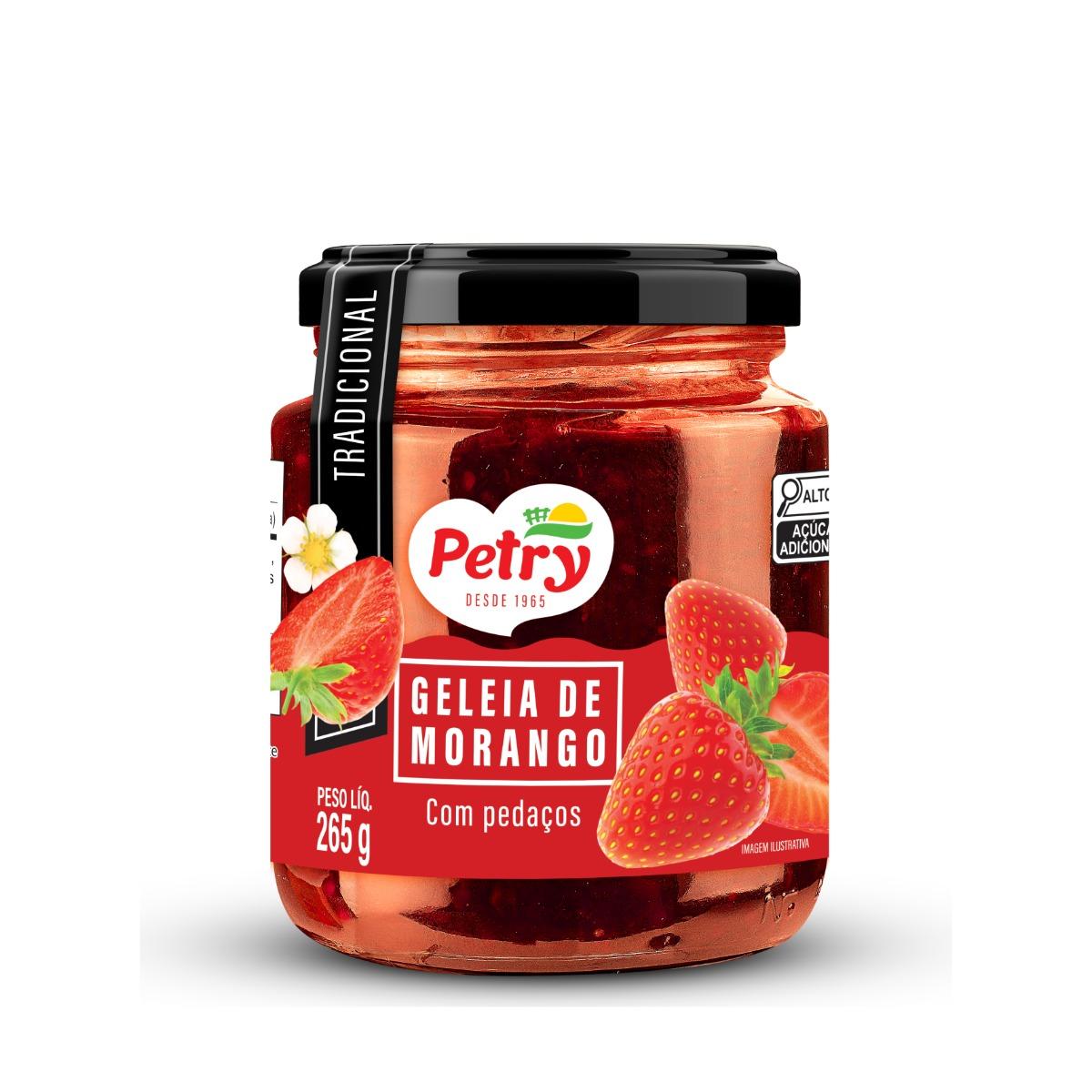 Geleia de Morango com pedaços Petry 265g