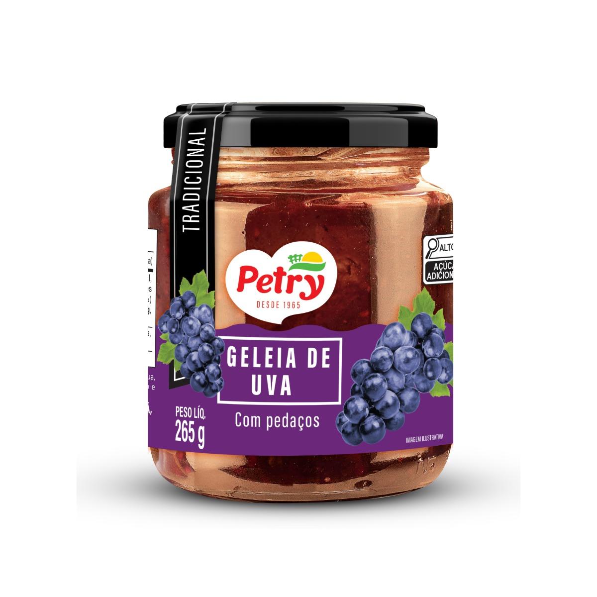 Geleia de Uva com pedaços Petry 265g