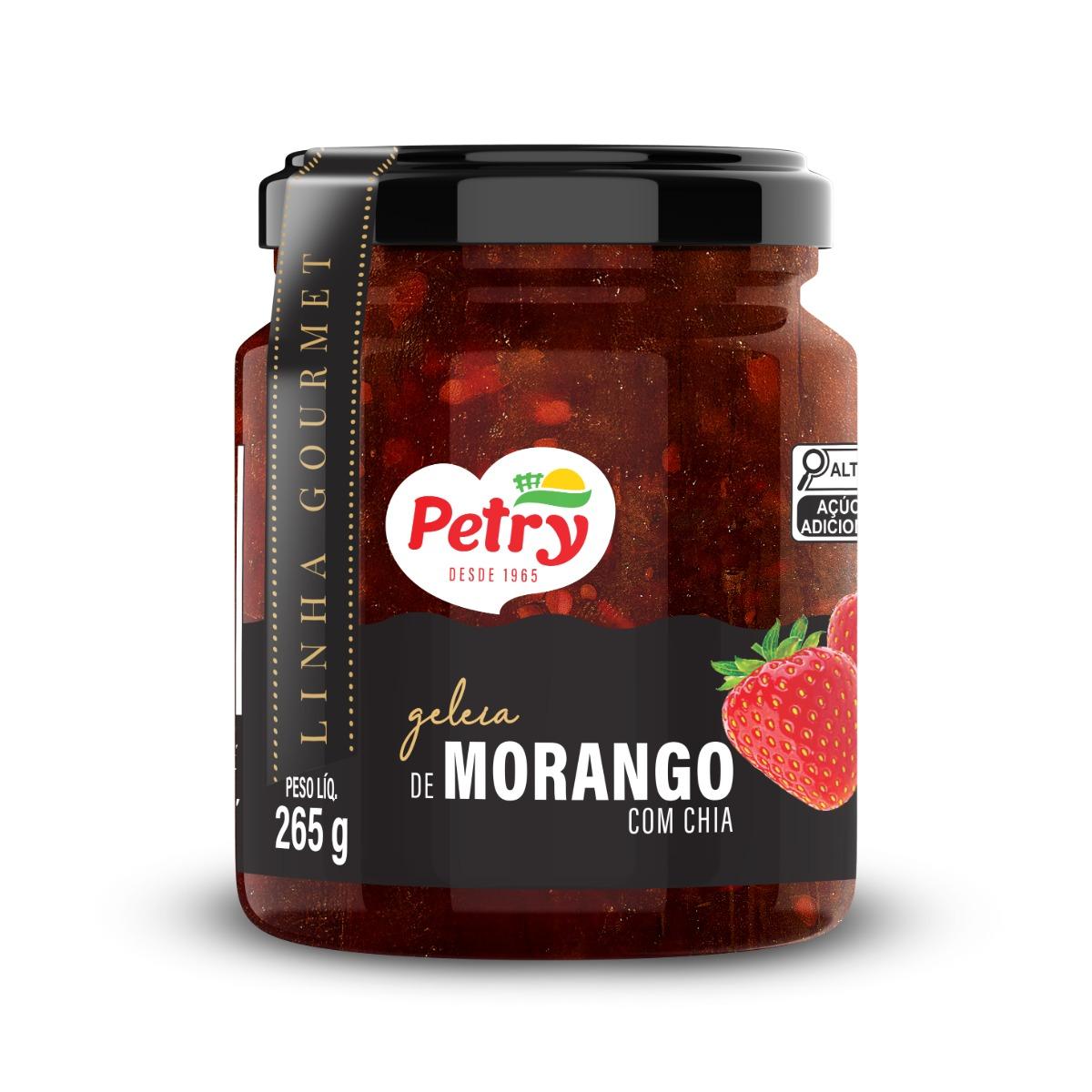 Geleia de morango com chia Petry 265g