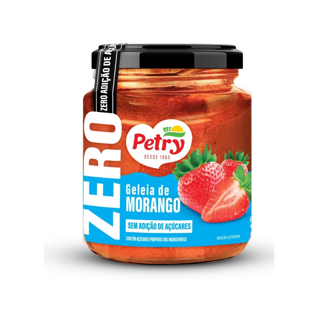 Geleia de Morango Zero Açúcar Petry 250g