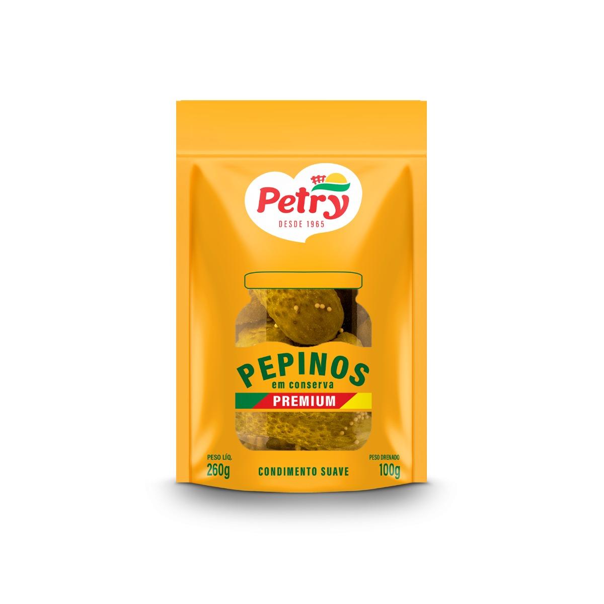 Pepino Premium em Conserva Pouch Petry 100g 