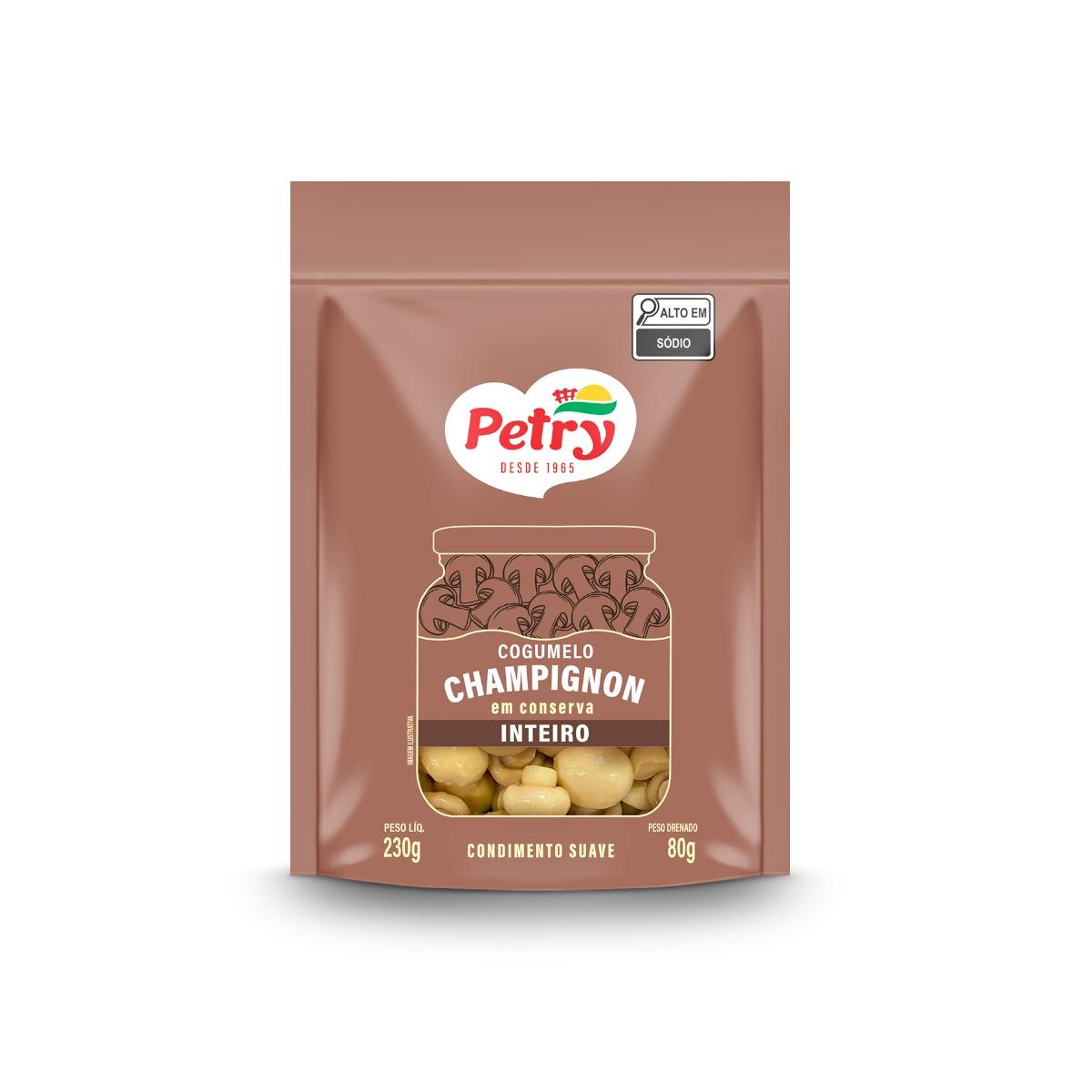 Cogumelos em Conserva Inteiros Pouch Petry 80g