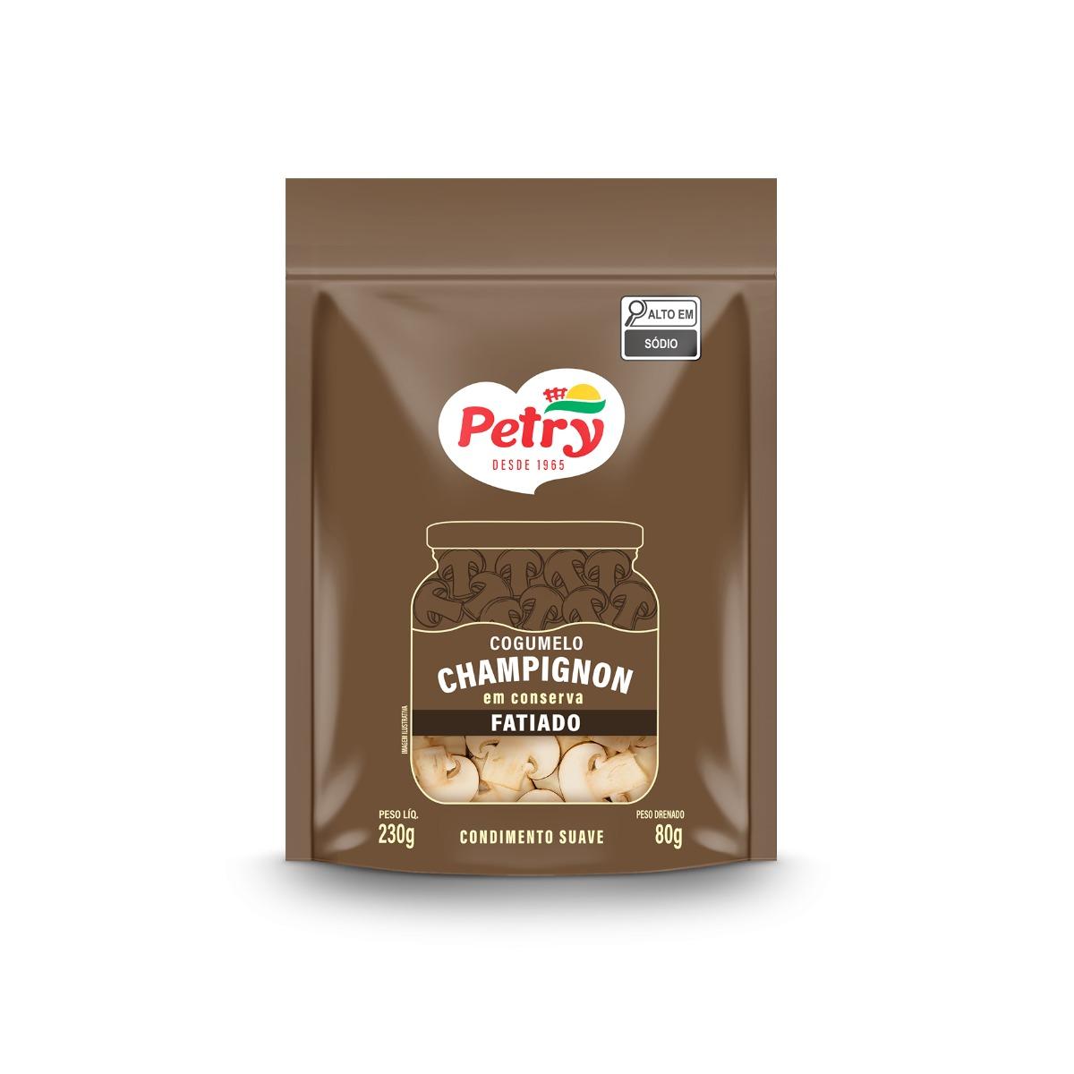 Cogumelos em Conserva Fatiados Pouch Petry 80g