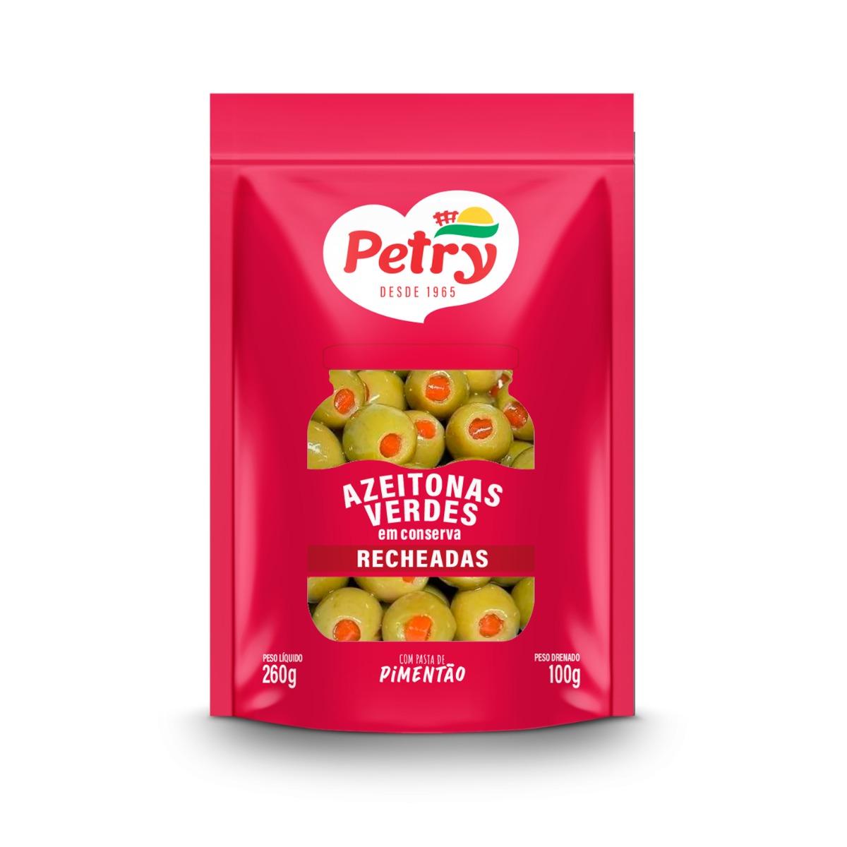 Azeitonas Pouch Recheadas 100g Petry