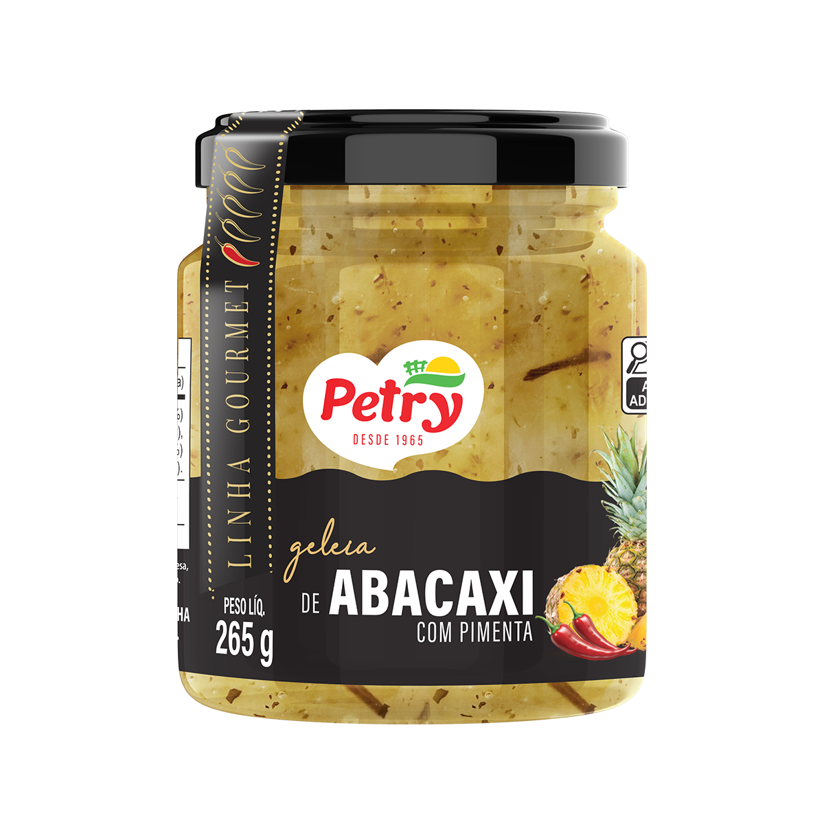 Geleia de abacaxi com pimenta Petry 265g