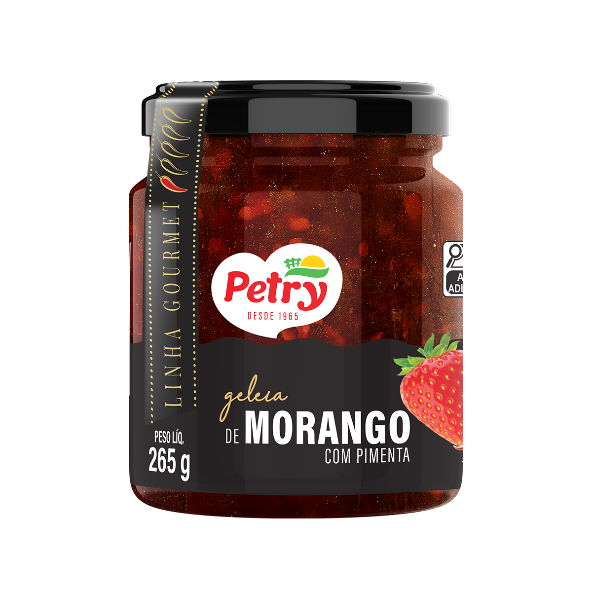 Geleia de morango com pimenta Petry 265g