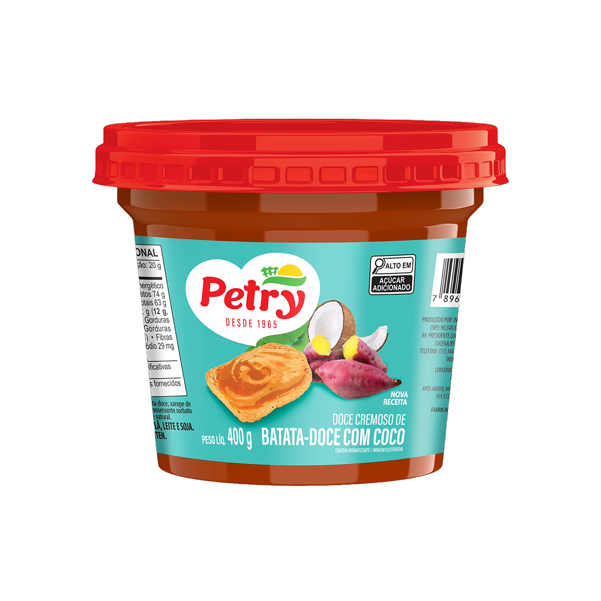 Doce de batata doce com coco Petry 400g