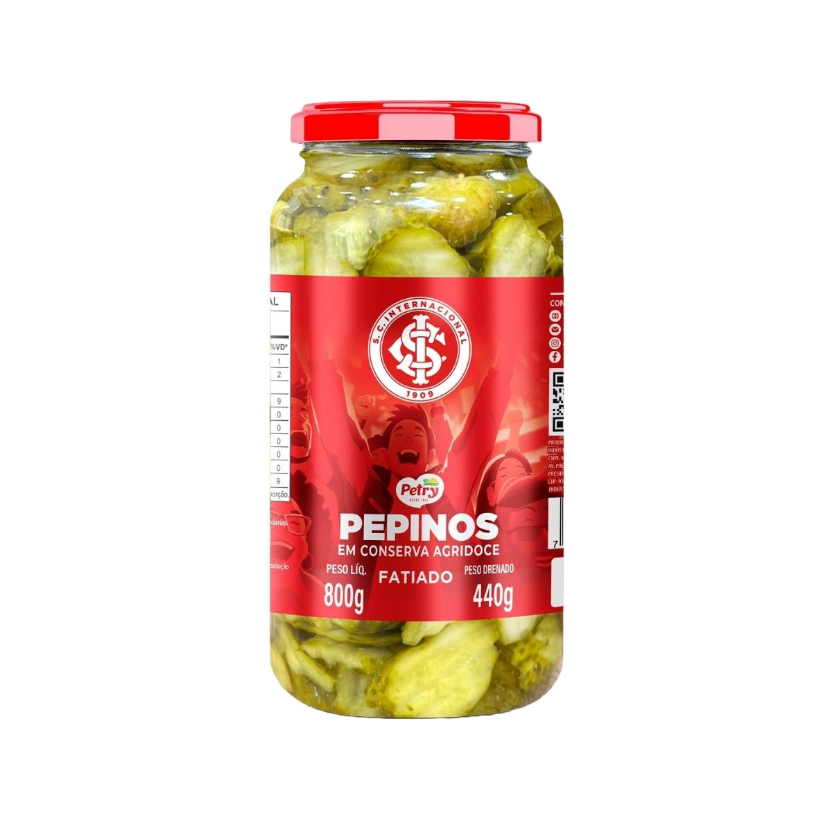 Pepinos Em Conserva Agridoce Fatiados Petry 440g - Edição Especial Internacional