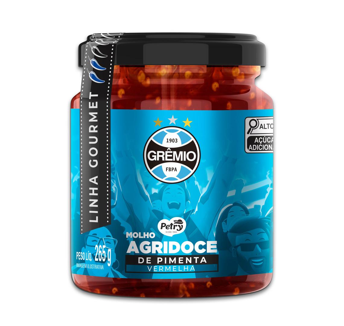 Molho Agridoce de Pimenta Vermelha Petry 265g - Edição Especial Grêmio