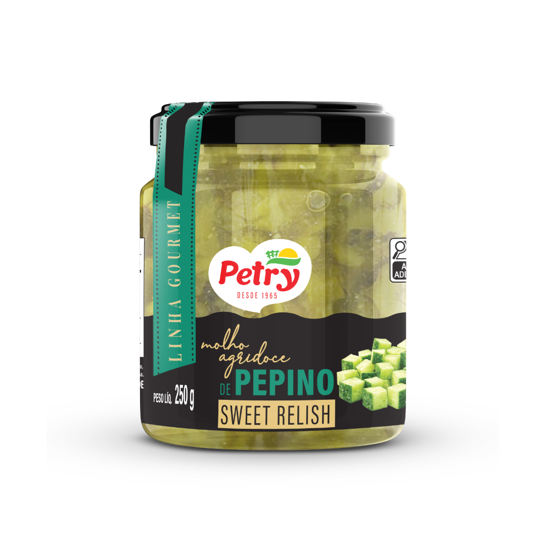 Sweet Relish Petry: o novo molho agridoce de pepino da linha gourmet