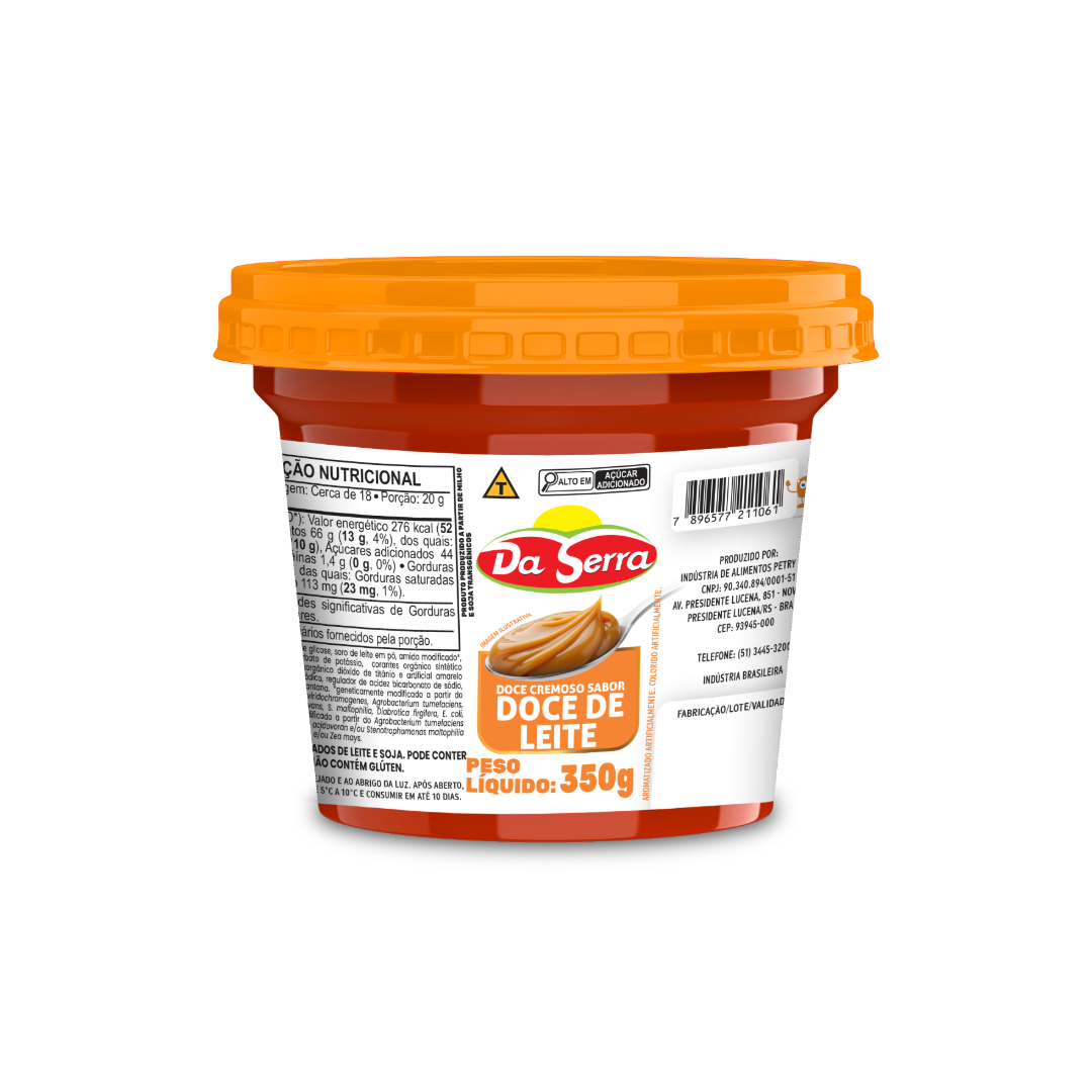Doce Cremoso sabor Doce de Leite Da Serra 350g