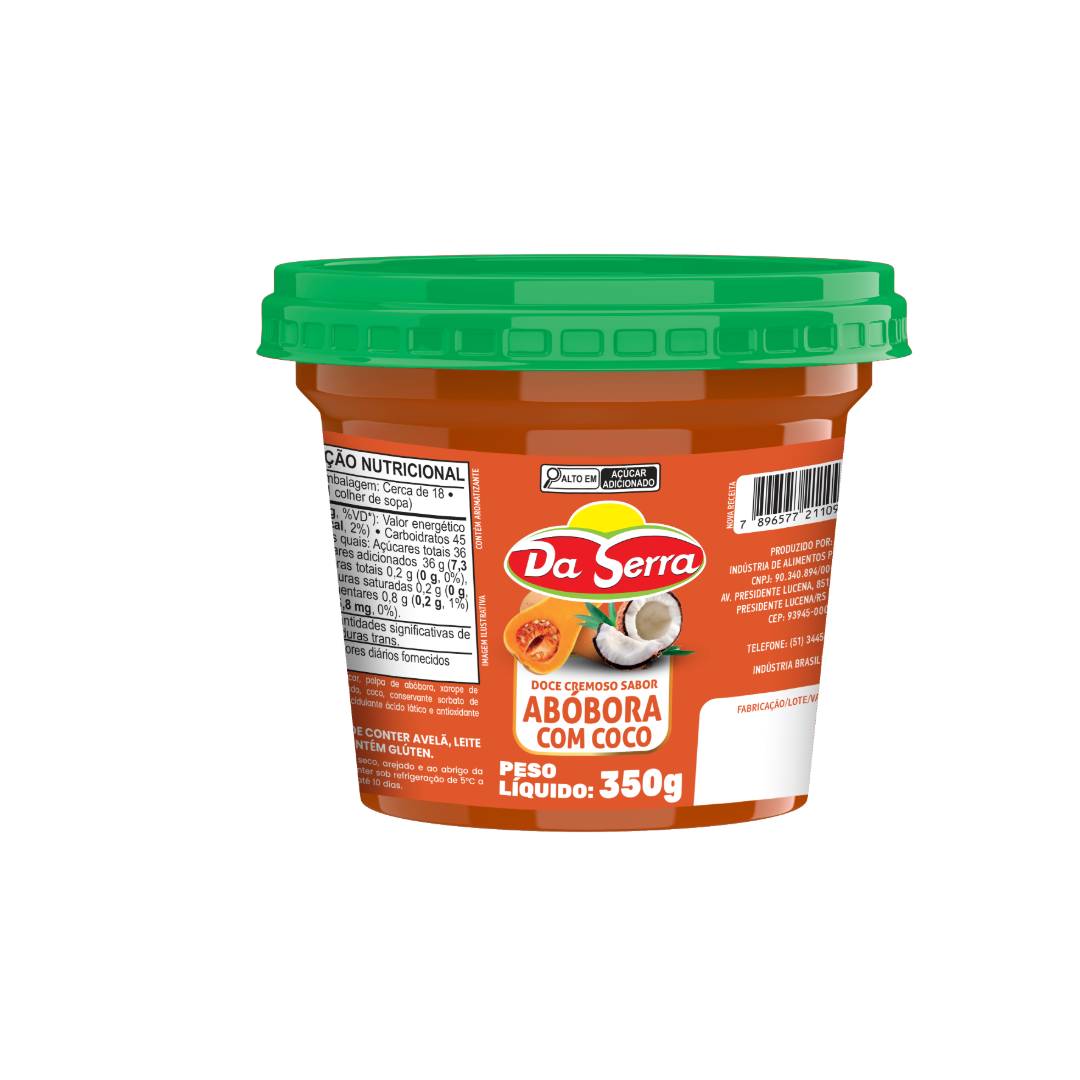 Doce de Abóbora com Coco Da Serra 350g
