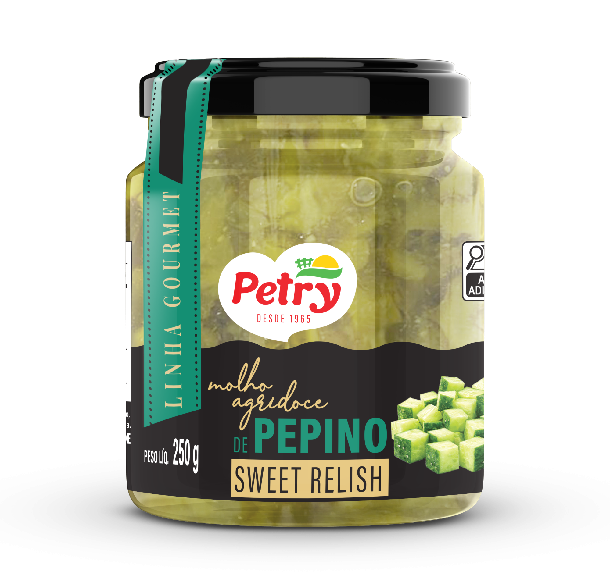  Molho Agridoce de Pepino Sweet Relish Petry 250g