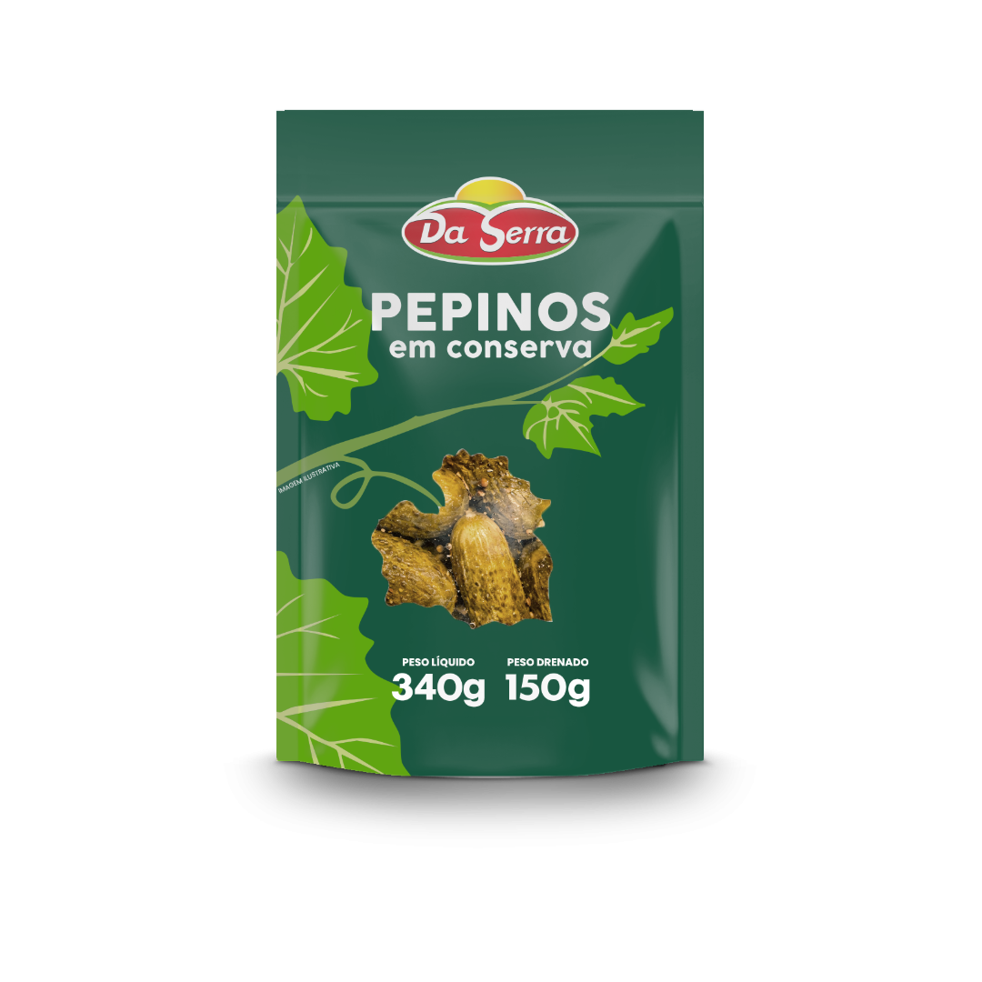 Pepinos em conserva pouch Da Serra 150g