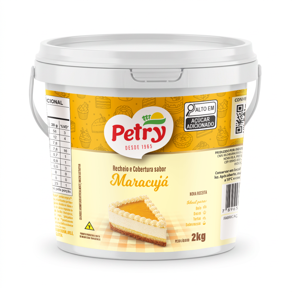 Recheio e Cobertura sabor Maracujá Petry 2kg