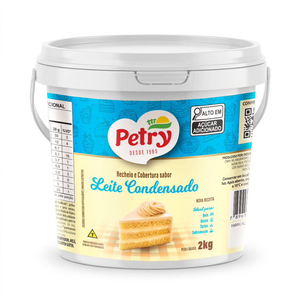 Recheio e cobertura sabor Leite Condensado Petry 2kg