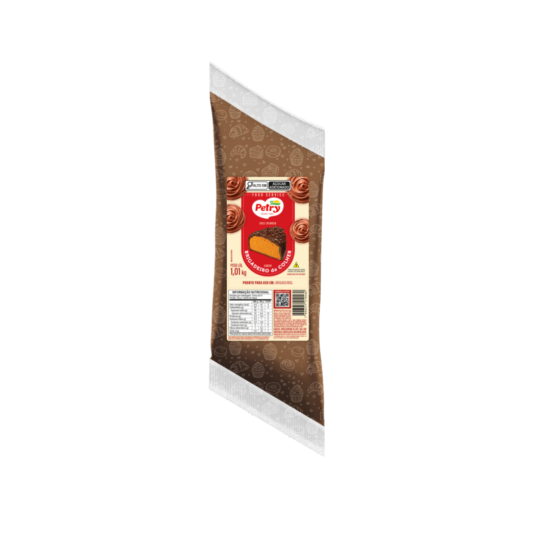Doce cremoso sabor brigadeiro de colher Petry 1,01kg 