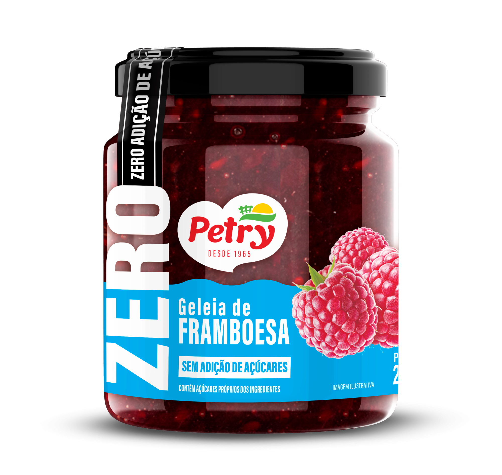 Geleia de Framboesa Zero Açúcar Petry 250g