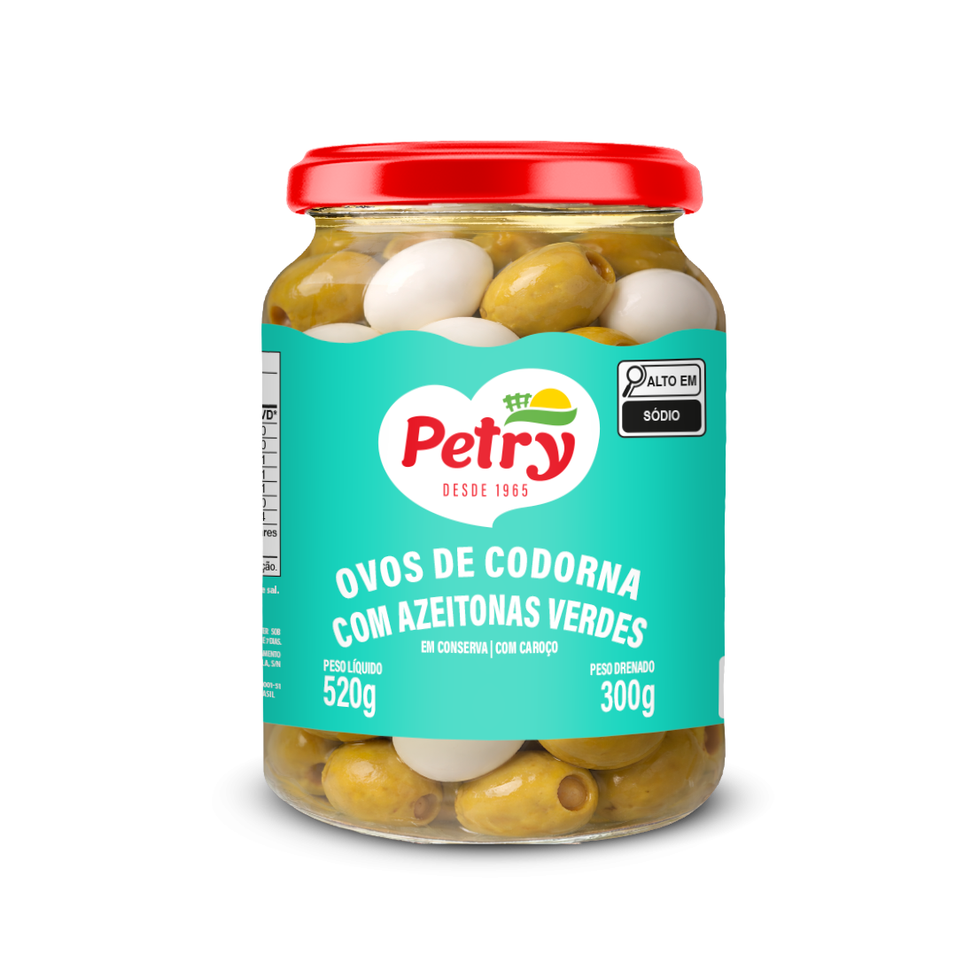 Ovos de Codorna com Azeitonas Petry 300g