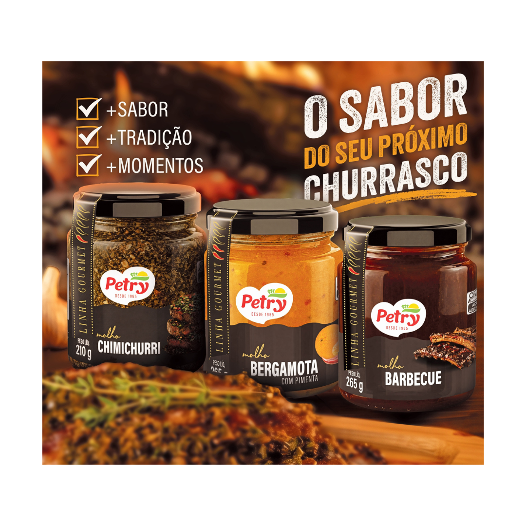 iConheça nossos novos molhos: Barbecue, Bergamota com Pimenta e Chimichurri