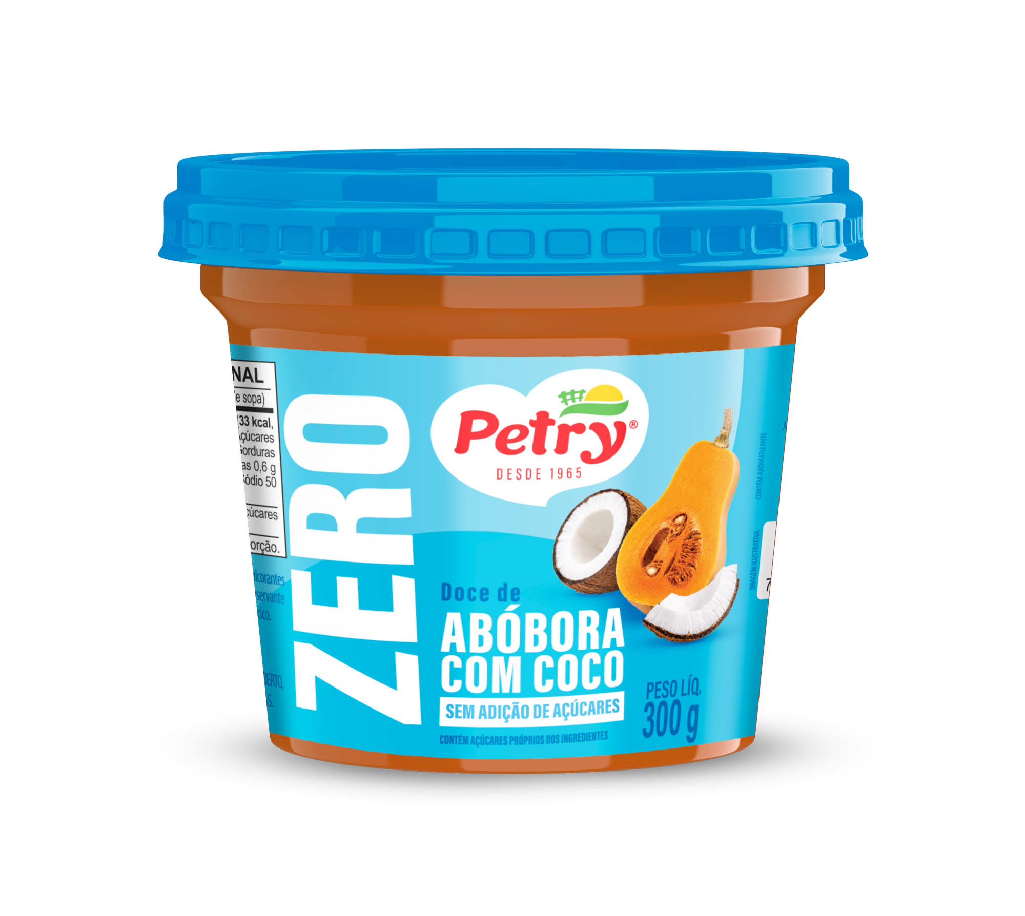 Doce de Abóbora com Coco Zero Açúcar Petry 300g