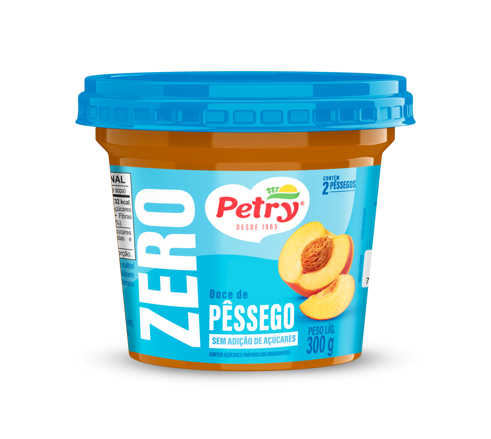 Doce de Pêssego Zero Açúcar Petry 300g