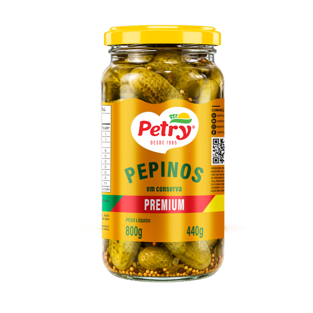 Pepino em Conserva Premium Petry 440g